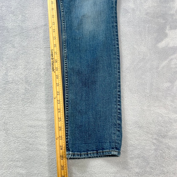 Silver Jeans Co. Beau Mid-Rise Slim Straight Boyfriend Jeans 30x 28 Medium Wash - Picture 8 of 9